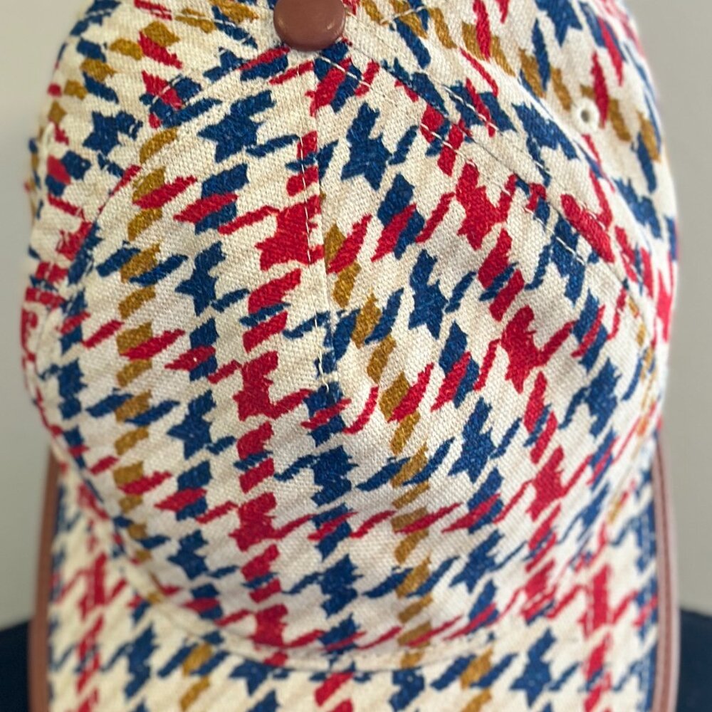 NWOT - Coach Houndstooth Baseball Cap In Organic Cotton - Picture 4 of 5